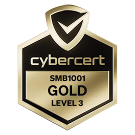 SMB1001 Gold certification badge